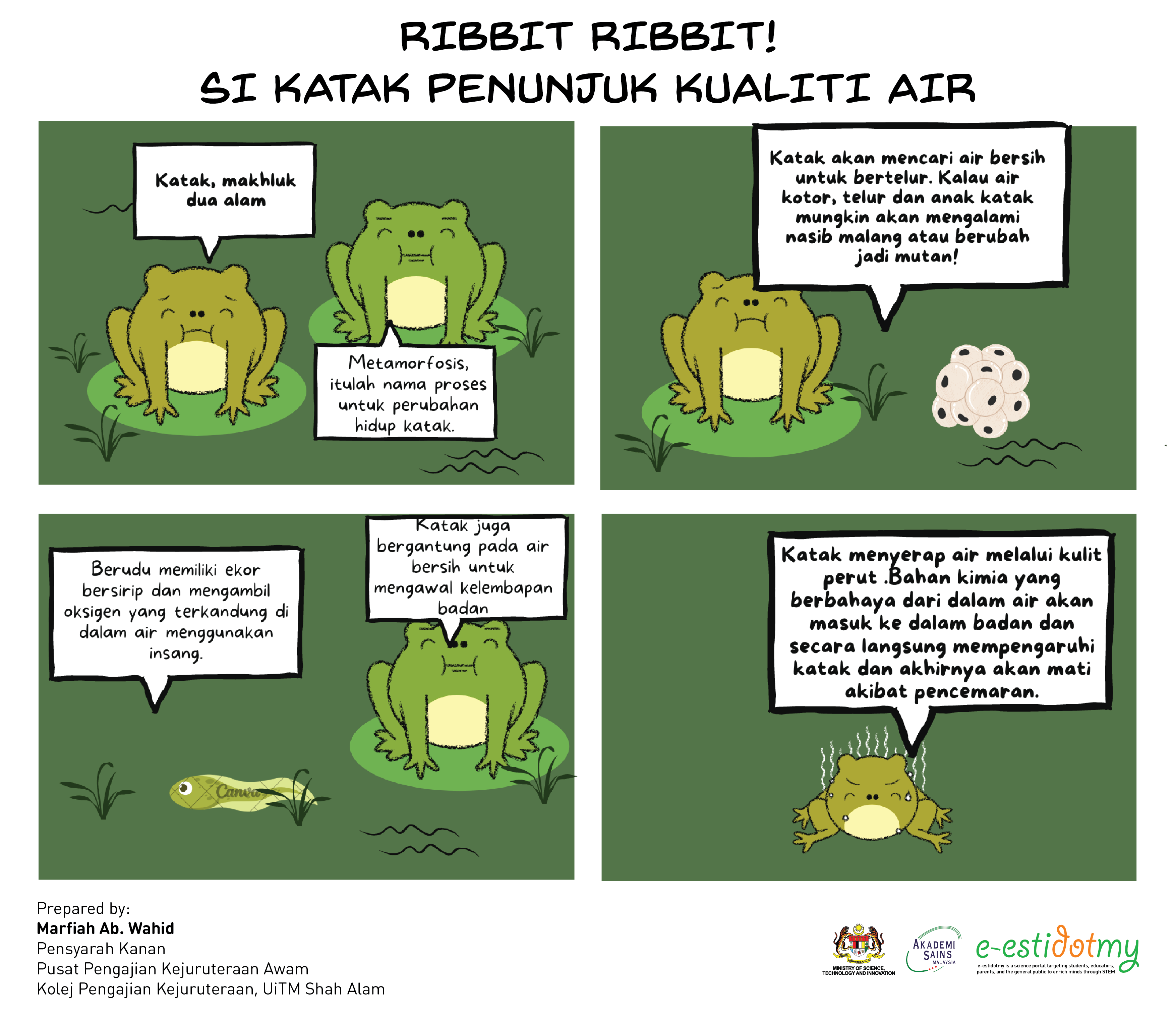 katak bioindikator kualiti air